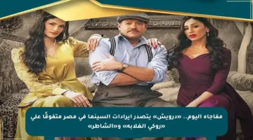 مفاجأة اليوم.. «درويش» يتصدر إيرادات السينما في مصر متفوقًا على «روكي الغلابة» و«الشاطر»
